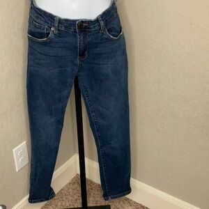 651 - STS Blue EUC Dark Blue Stretchy Skinny Jeans, Size 30S